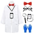 thumbnail image 1 of Disfraz de médico de laboratorio científico ZZIHAN para niños de 5 a 6 años, más accesorios, 1 of 7