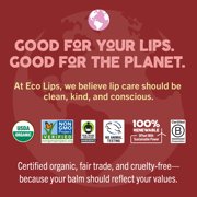 Eco Lips Organic Exfoliating Sugar Lip Scrub, Brown Sugar, Vanilla Bean, Mint, Mint Truffle 4 Pack Variety, 0.25 oz. jars