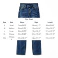thumbnail image 3 of Vivianyo HD Women's Denim Jeans, Button Fly Casual Jeans for Women, Straight Leg Denim Pants for Daily Casual Wear, Sizes S-2XL, 3 of 5