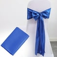thumbnail image 1 of Cqxid Event & Party Under $5 Satin Wedding/Party Chair Cover Sashes/Bows Ribbon Tie Back Sash Blue, 1 of 5