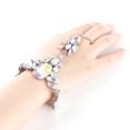 thumbnail image 2 of Accesorio elegante de la joyería de la cadena del tobillo de la pulsera de los diamantes de imitación de la aleación de las mujeres (plata), 2 of 5