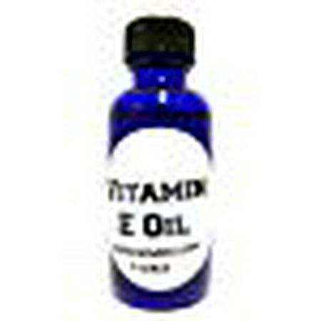 Vitamin E Oil, 1oz Blue Glass Bottle, Helps Heal Skin, Perfect for Wrinkles, Brown Spot and Scars
