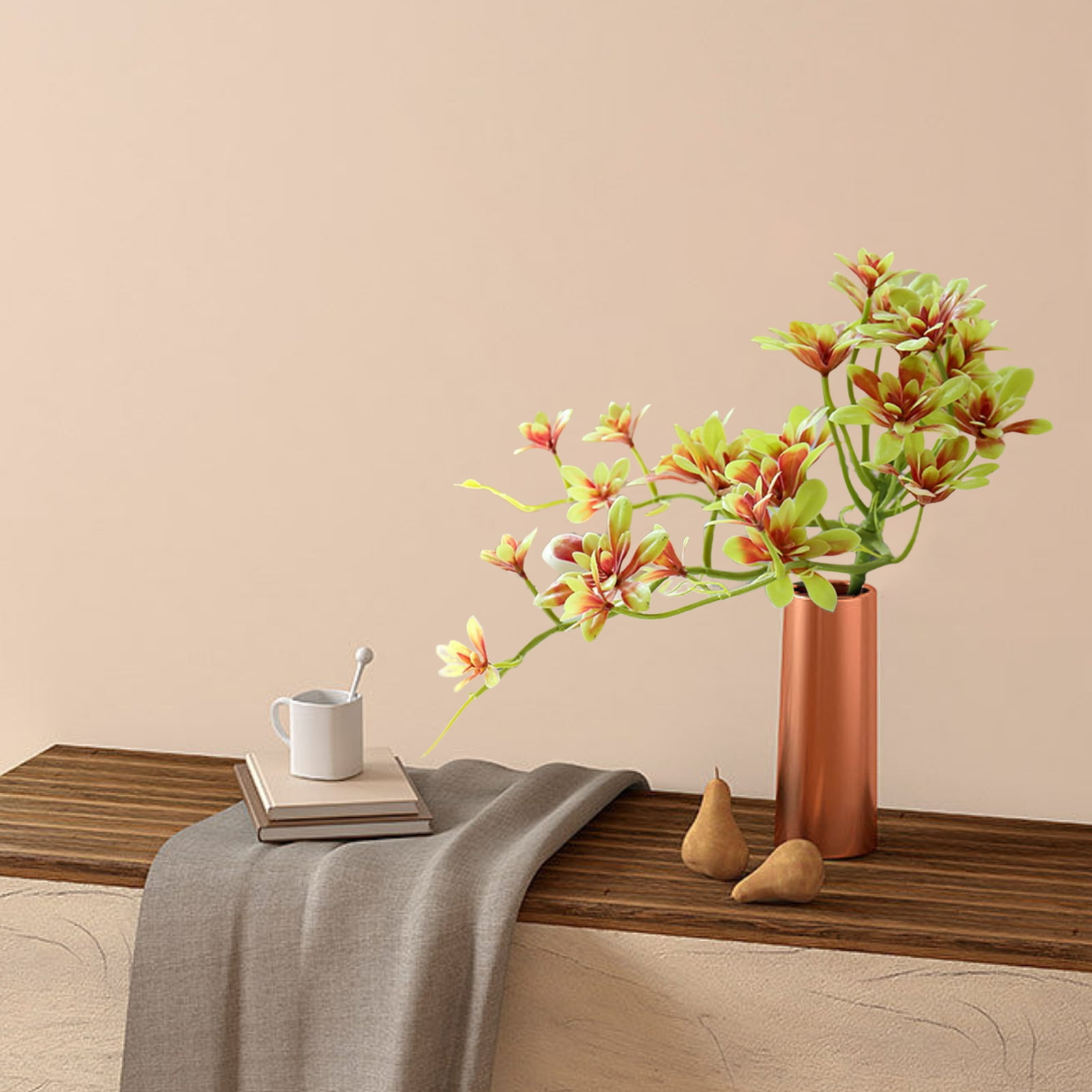 Prosgs Fake Flower Ornamental Realistic Creative Artificial Succulent