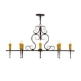 thumbnail image 3 of Meyda Tiffany 154026 Monica 8 Light 48" Wide Taper Candle Linear Chandelier - MultiColor, 3 of 6