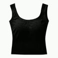 thumbnail image 5 of ORT Womens Tank Tops with Built in Bra Padded Camisole Yoga Bra Tanks Tops Racerback Workout Tops Cotton Undershirt(Black,M), 5 of 5