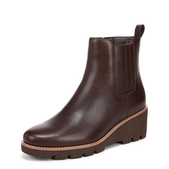 Botines Aria para Mujer Vionic en Cuero Marrón Oscuro Talla 7