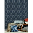 thumbnail image 3 of Chesapeake Plum Tree Dark Blue Botanical Wallpaper, 3 of 4