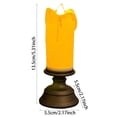 thumbnail image 3 of BotaniNest LED Flameless Candle Night Light With Realistic Wax Dripping Design And Elegant Base Battery Operated Portable Decorative Lamp For Bedroom Living Room And Home Sa, 3 of 6