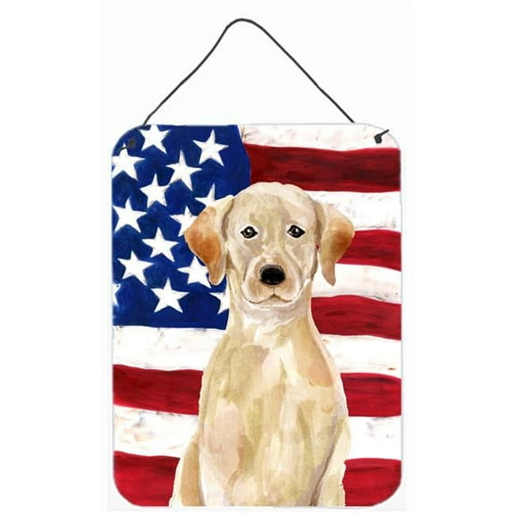 Yellow Labrador Patriotic Wall or Door Hanging Prints