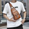 thumbnail image 5 of WEIXIER X329 Stylish Men Chest Bag Water Repellent Single Shoulder Crossbody Bag, 5 of 5