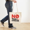 thumbnail image 4 of CafePress - No War In Ukraine Tote Bag - Unisex Canvas Tote Bag, Beige, 1-Piece, 4 of 7