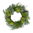 thumbnail image 1 of Northlight Eucalyptus and Olive Leaf Floral Twig Spring Wreath, Green  23-Inch, 1 of 4