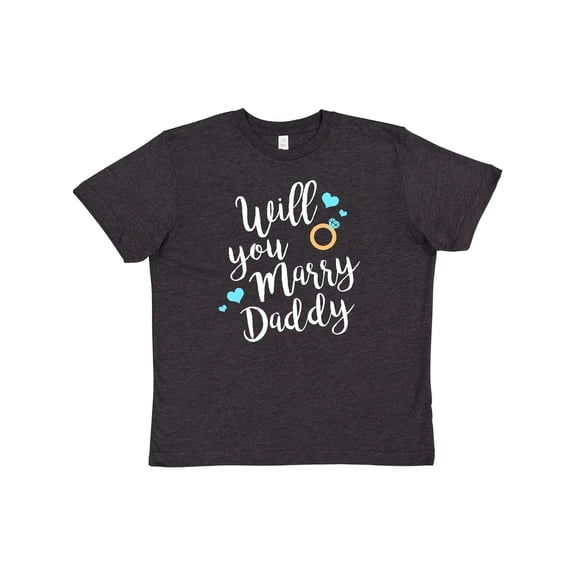 Inktastic will you marry daddy-ring white Youth T-Shirt