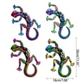 thumbnail image 2 of CIYISON Novelty 3D Metal-Gecko Wall Decor Colorful Lizard Garden Art Sculpture Crafts Ornaments Children's Toys Gift for Friends, 2 of 10