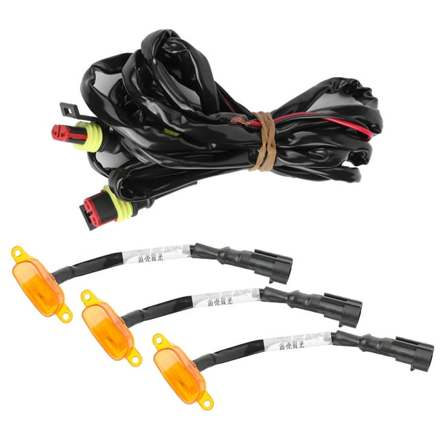 Car Grille Light Grill Light Replacement Front Grille Light 3pcs Car Grille Light With Harness High Brightness Fit For 2010-2014 2017-up