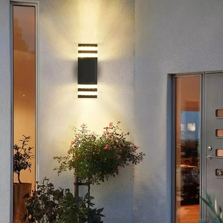 

CHNGXJC High-Quality Eco-Friendly Black Aluminum IP65 Waterproof Double-ended E27 LED Outdoor Wall Lamp with Wall Washer Lighting - Low Price Energy-saving Outdoor Lighting Solution for Y