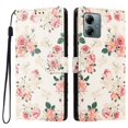 thumbnail image 2 of Colorful Painted Wallet Phone Case for Motorola Moto G Play 5G 2025, PU Leather Flip Folio Cover With Card Slots, Magnetic Closure, Kickstand, Shockproof Protective Phone Case,Rose, 2 of 10
