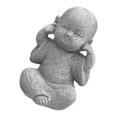 thumbnail image 1 of Monk Statue Small Buddha Little Monk Car Accessories Ornaments Car Table Desk Not Listen, 1 of 1