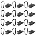 thumbnail image 1 of Clips de lona CLIO Heavy Duty Lock Grip con mosquetón, 24 unidades, 1 of 6