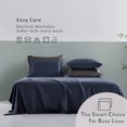 thumbnail image 6 of TOSMO Luxury Pillow Case Set of 2, Viscose Made from Bamboo OEKO-TEX, Silky Soft, Breathable & Cooling Pillow Cases with Envelope Closure (Queen, Slate), 6 of 6