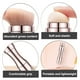 thumbnail image 3 of Juego de brochas de maquillaje 4 en 1: mini brochas de viaje para sombra de ojos, lápiz labial, rubor, base de maquillaje, 3 of 5