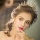 thumbnail image 2 of Tiara con forma de corona para mujer y niña, estilo reina barroca, color dorado, 2 of 5