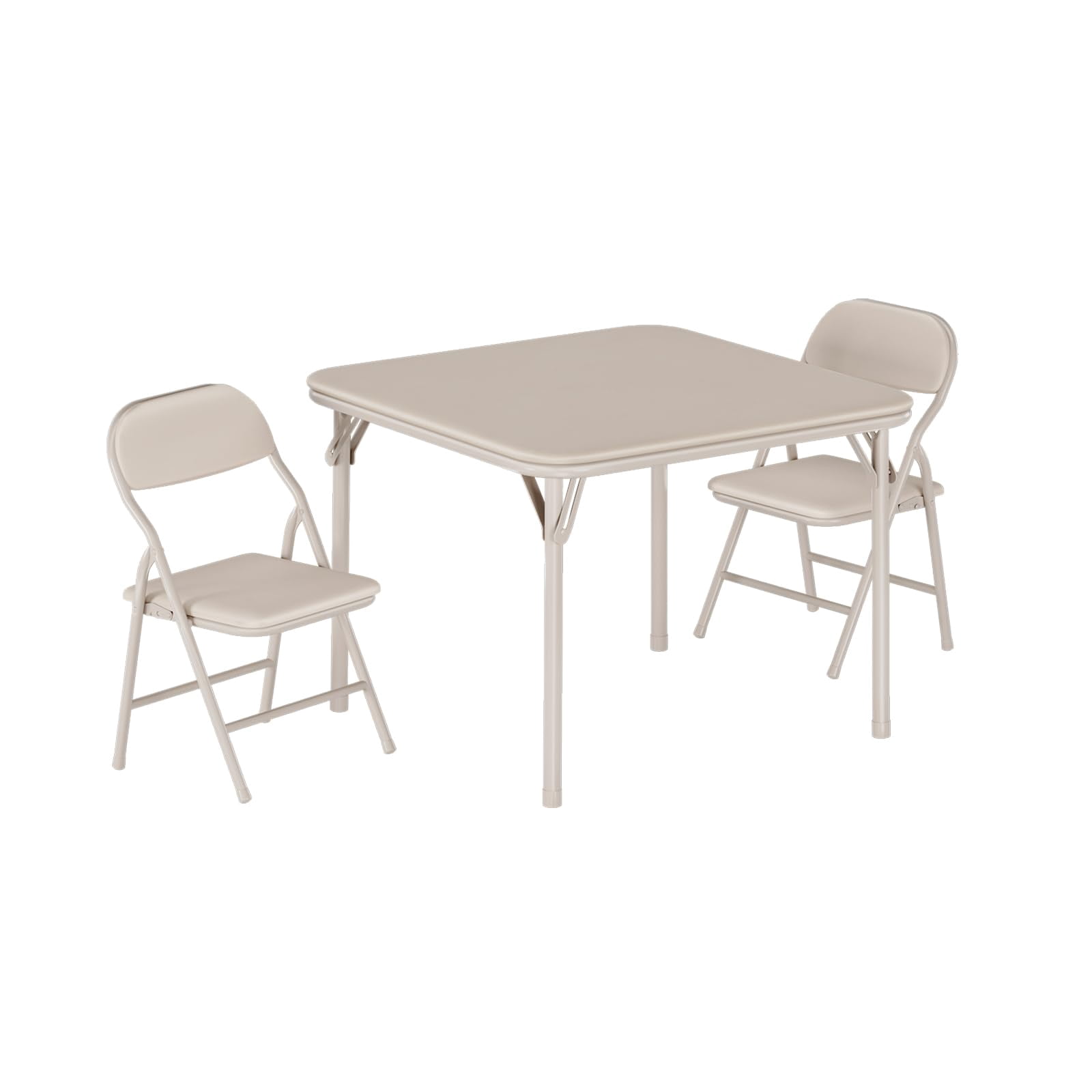 Kids Folding Table and Chairs Set for Daycare and Classrooms, Children's Activity Table and Chairs Set, 3-Piece/5-Piece