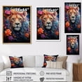 thumbnail image 4 of Designart "Twilight Monarch Of The Lions I" Animals Lion Canvas Art Print, 4 of 7