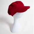 thumbnail image 4 of Lelaffet Women's Baker Boy Newsboy Cap for Women Warm Slouchy Hat Tweed Cabbie Cute Hats for Girls Red, 4 of 6