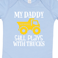 thumbnail image 4 of Inktastic Construction My Daddy Still Plays with Trucks Boys or Girls Baby Bodysuit, 4 of 5