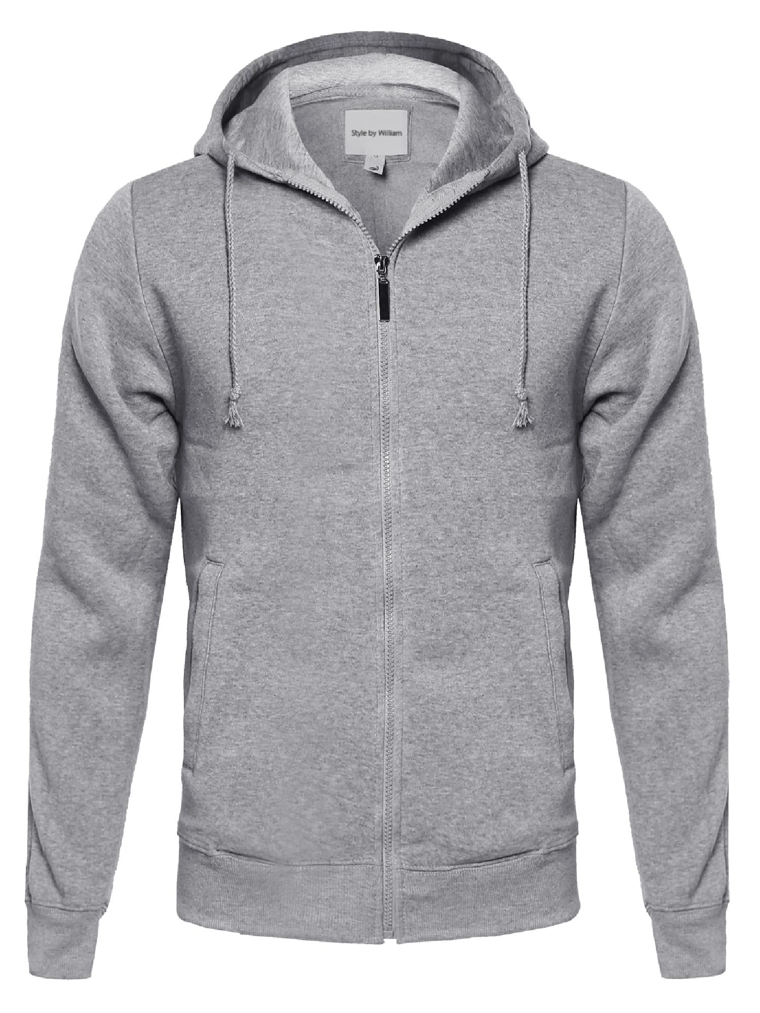 FashionOutfit Men's Basic High Neck Fleece Hoodie With Stripe Details ...