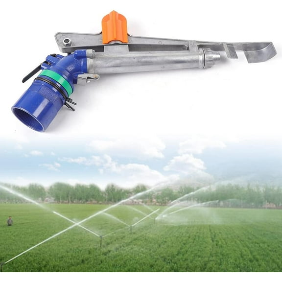 2" Water Spray Gun Large-Area Agriculture Irrigation Watering Sprinkler, 360° Adjustable Impact Area Water Garden, Impact Sprinkler Water Irrigation Tool for Garden Farm Lawn (2 inch)
