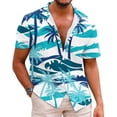 thumbnail image 1 of Birdeem Chemise Décontractée à Manches Courtes pour Hommes avec Boutons Imprimés et Col Rabattu, 1 of 1
