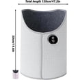 thumbnail image 4 of 2026 Upgraded Leg Toaster Heater, Office Under Desk Legs Warmer, with 6 Temperature Settings & Timer, 5-Second Rapid Heating, Overheat Protection, Portable Folding Electric Foot Warmer (Gray), 4 of 7