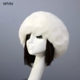 thumbnail image 3 of Gorro grueso de piel sintética para otoño e invierno, gorro vacío, gorro cálido, anillo, accesorios para la cabeza, gorro de felpa de zorro de moda para mujer, 3 of 5