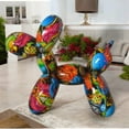 thumbnail image 4 of The Graffiti Balloon Dog Resin Statue - Modern Art Premium Sculpture, Unique and Sophisticated Decorative Showpiece for Home, Office and Room Decor, 9"L x 4"W x 7"H, 4 of 14