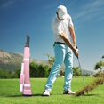 thumbnail image 2 of Bolsa de viaje para palos de golf, bolsa de transporte gruesa y resistente con cremallera, correa ajustable para el hombro, camiseta de golf, bolsa de Rosa Sunnimix bolsas de palos de golf, 2 of 6
