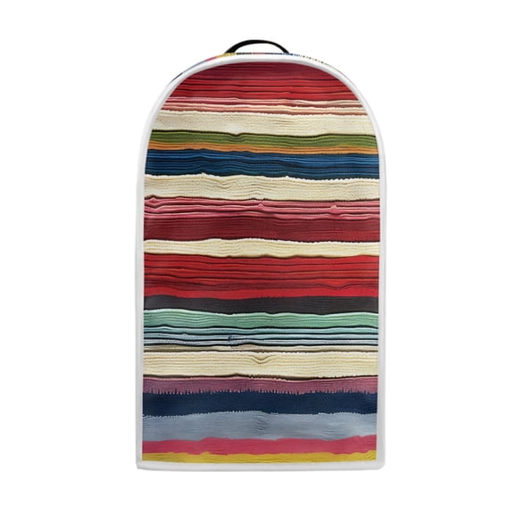 HELLHERO Handle Food Processor Cover There is only one dust cover Polyester for Kitchen Counter, Colorful Striped Pattern
