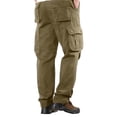 thumbnail image 4 of Mens Work Cargo Pants Waterproof Elastic Waist Cargo Pants Ripstop Breathable Military Hiking Pants with Multi Pockets Quick Dry Apparel,Yellow 3XL, 4 of 4
