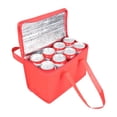 thumbnail image 4 of Insulated Lunch Bag,Reusable Lunch Box Container,Red Large Leakproof Thermal Snack Bag,Insulated Cooler Bag for Men Women Work Travel Picnic Outdoor, 4 of 7