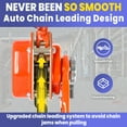 thumbnail image 4 of 6600 LBS 10 FT Lever Chain Hoist, 3 Ton Heavy Duty Capacity, Dual G80 Hooks, Double-Pawl Brake & 360° Rotation, for Warehouse, Building, Automotive & Industrial Machinery, 4 of 8