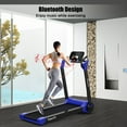 thumbnail image 3 of Gymax Tapis Roulant Électrique Pliant 2,25 Hp pour Course avec Écran LED Bleu Marine, 3 of 10