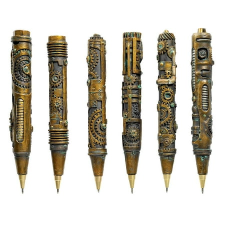 Industrial Steampunk Sculptural Ink Transport Pens