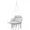 Gray + Cotton + Polyester + Steel+1, variant on YANGXUN Dark Gray Macrame Hanging Chair Weather Resistant Polyester Cotton Cushioned Swing with Strong Steel Suspension System