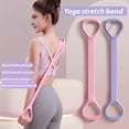 thumbnail image 2 of Banda de resistencia para fitness con forma de 8 y asa, antideslizante, para hombres y mujeres, expansor de pecho, correa elástica para brazos, espalda y hombros, cuerda de tensión para yoga., 2 of 8