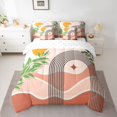 thumbnail image 2 of jejeloiu Abstract Geometric Stripes 7-Piece Twin Bedding Sets,Modern Aesthetic Bedding Comforter Set For Girl Teens Reversible, 2 of 8