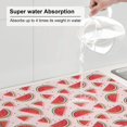 thumbnail image 6 of Kdxio Watermelon for Dish Drying Mat,24*18 inch Absorbent Dish Drainer Kitchen Counter,Large Size Dish Drying Pad for Countertops,Draining Racks, 6 of 9
