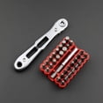 thumbnail image 2 of Juego de mini llaves de carraca 34 en 1, doble extremo, 36 dientes, acero, 2 of 5