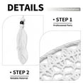 thumbnail image 4 of Handmade Dream Catcher with White Feathers, Wall & Car Hanging Decoration for Home & Room, Ideal Gift with Approximately 26-inch Size, 4 of 8