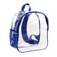 thumbnail image 1 of Xihbxyly Mochila Transparente de Pvc con Múltiples Bolsillos y Cremalleras Resistentes. Apta para Estadios. Uso En Exteriores, Viajes y Eventos Deportivos. Medidas: 30 X 28 X 15 Cm., 1 of 5